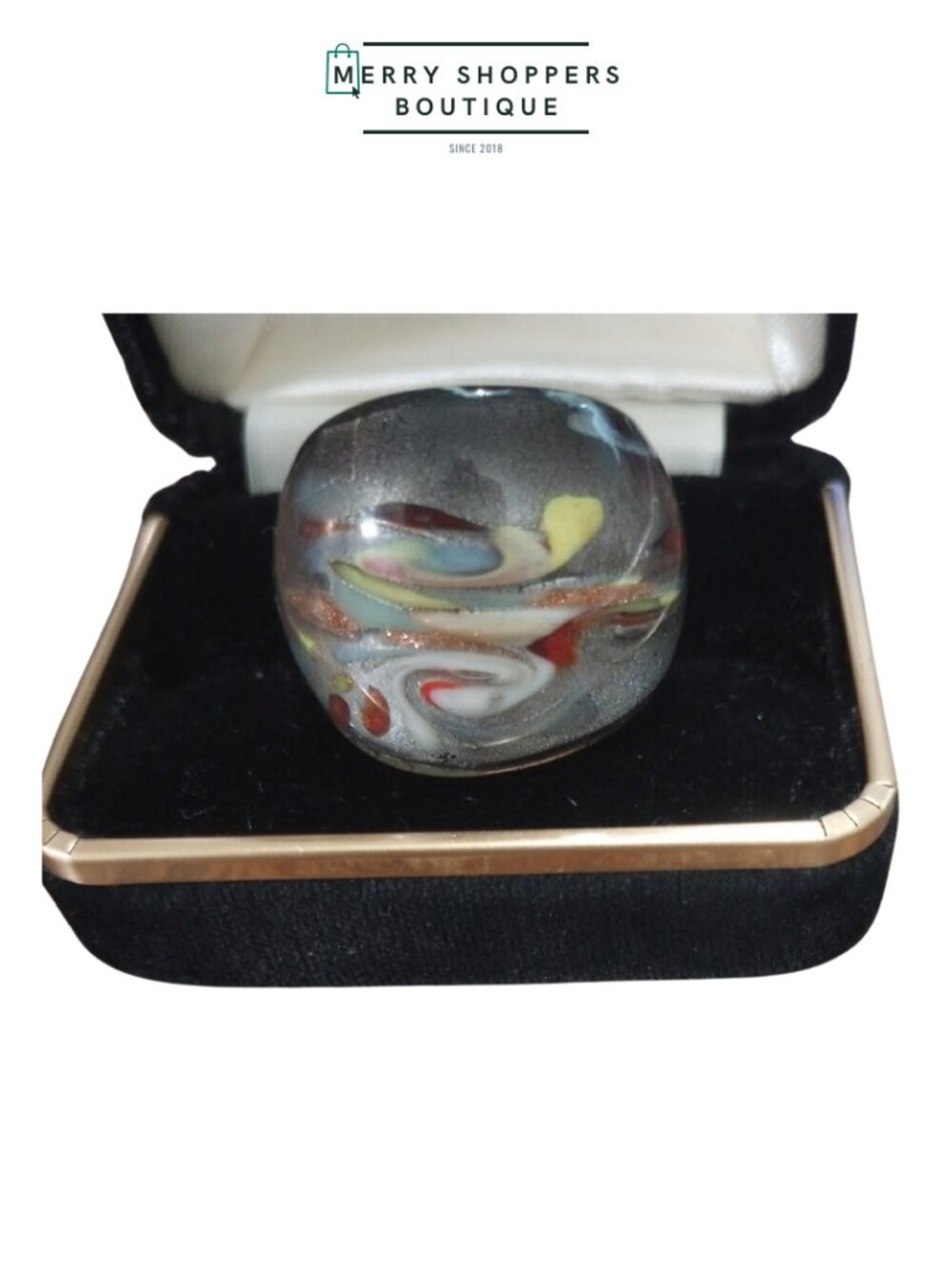 Italian Murano Glass Rings